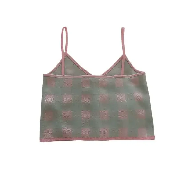 Zara cropped camisole cami tank knit top size Medium - Picture 6 of 8